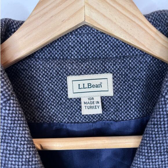L.L. Bean Vintage Women's Wool Cashmere Blend Blazer Size 10R (Flaw) Academia - Picture 8 of 8